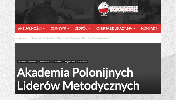 Accademia dei leader metodici polacchi nel mondo – Ostroda/Polonia