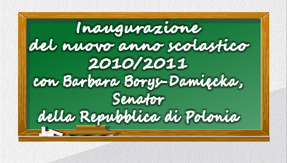Inaugurazione del nuovo anno scolastico 2010/2011